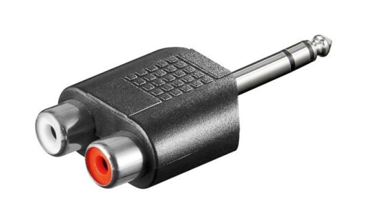 Lydadapter RCA til 63 mm