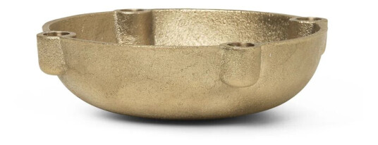Ferm Living Bowl Lysestake Ø14 cm Messing Ferm Living Bowl Lysestake Ø14 cm Messing