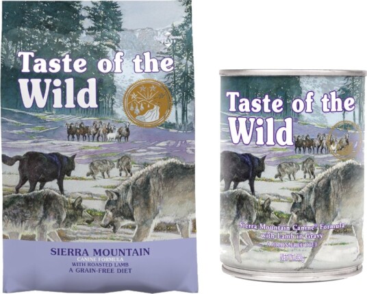 Taste Of The Wild Tørrfôr + Våtfôr Til En Spesialpris Sierra Mountain + Sierra Mountain 12.2 kg 390 G 12.2 kg 390 G