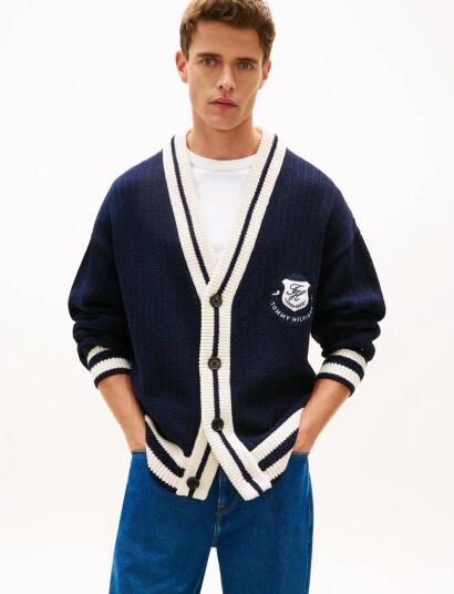 Tommy Hilfiger Athleisure Cricket Cardigan Navy S