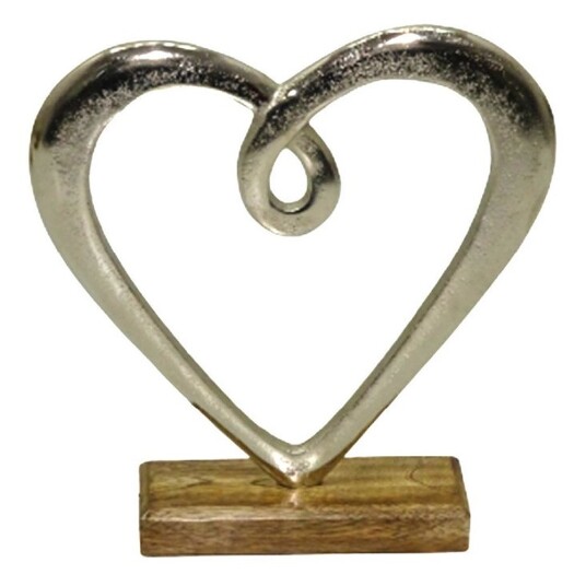 Dorre - Hedy skulptur hjerte 23 cm aluminium
