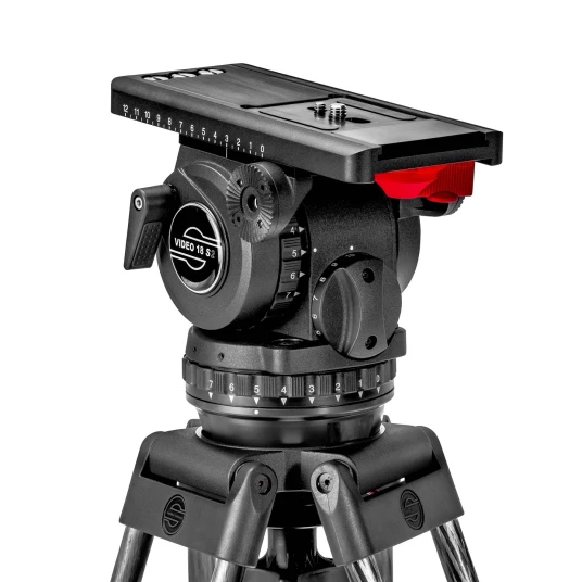 Sachtler Video 18 S2 Fluid Head Videohode 2-22kg Touch & Go festeplate
