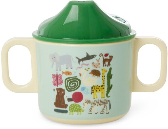Rice Wildlife barnekopp med to håndtak 25 cl Mint Rice Wildlife barnekopp med to håndtak 25 cl Mint