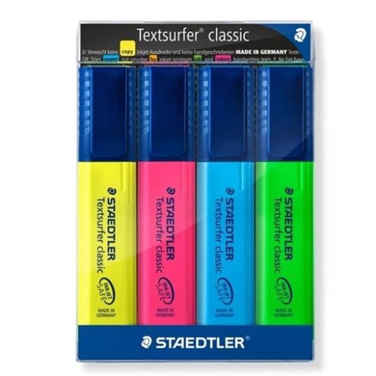 Staedtler Markeringstusjer 4 farger Staedtler Markeringstusjer 4 farger