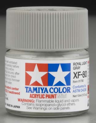 Tamiya 81780 Acrylic Mini XF-80 British Navy Gray 1/3 oz