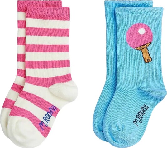 Mini Rodini Table Tennis 2 Pack Socks Multi/patterned 32/35