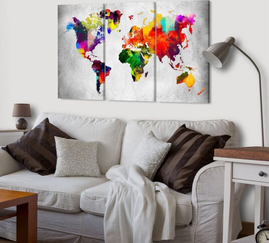Tavle Artistic World Triptych 120X80 Artgeist sp. z o. o.