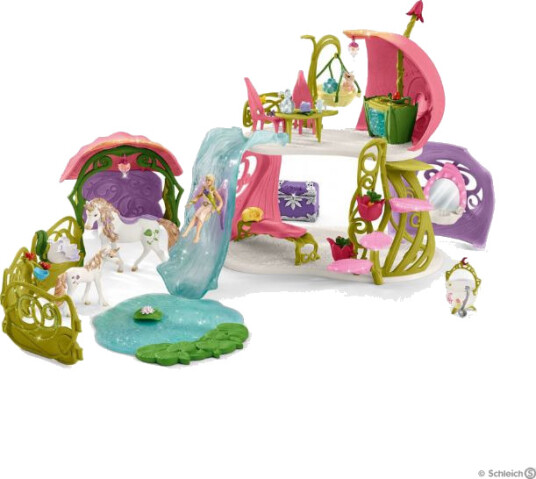 Schleich Glitrende Blomsterhus Med Enhjøring Schleich Bayala 42445