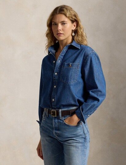 Polo Ralph Lauren The Big Cotton Denim Shirt Blue M