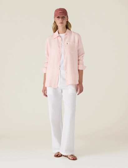 Lexington Clothing Classic Linen Shirt Pink M Lexington Clothing Classic Linen Shirt Pink M
