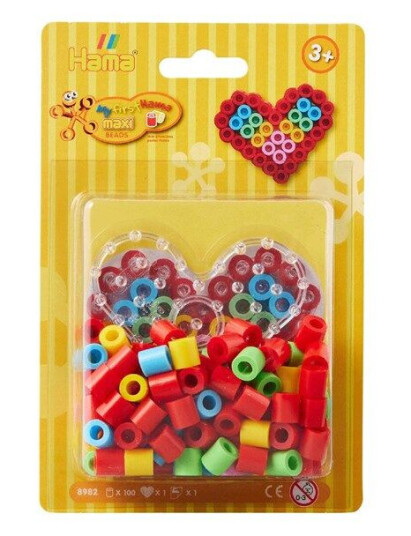 Hama Ironing Bead Set Maxi - Heart 100 pcs.