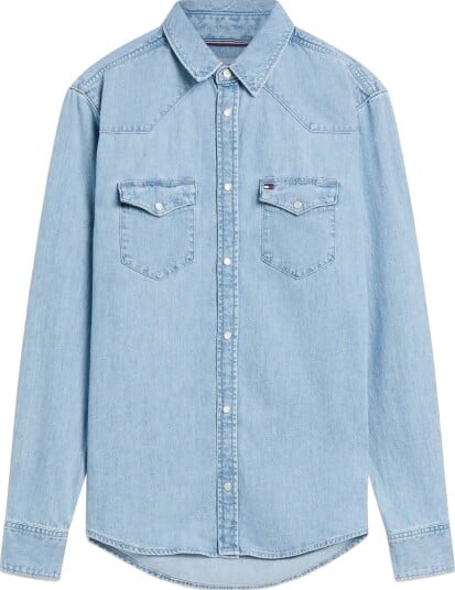 Tommy Hilfiger Western Denim Shirt Cloudy Blue   CLOUDY BUE   S