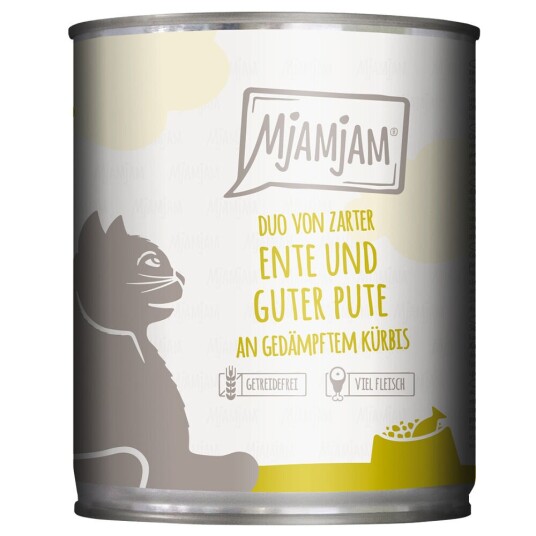 Mjamjam Duo 6 X 800 G Mør And Og God Kalkun Med Dampet Gresskar