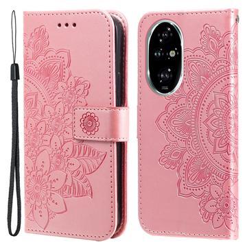 Honor 200 Pro Mandala Series Lommebok-deksel Rosa