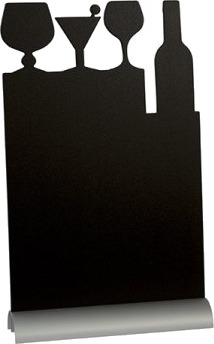 Tavle Skilt Securit Cocktail 26X37 Cm Med Hvid Tuschpen Med Alu Fod,6 Stk/Krt Tavle Skilt Securit Cocktail 26X37 Cm Med Hvid Tuschpen Med Alu Fod,6 Stk/Krt