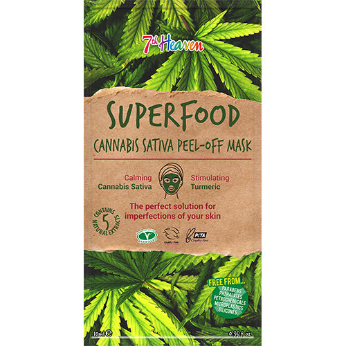 Kiss Earth Kiss Ansigtsmaske Superfood Canabis Sativa 7Th Heaven  10 ml