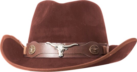 Chaks Cowboyhatt Suede Brun One size 14105