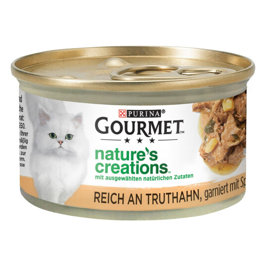 Gourmet Nature'S Creations 12 X 85 G Kalkun Med Spinat