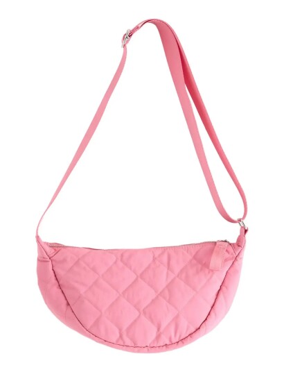 Lindex Bag Bumbag W Quilt   Pink   ONE SIZE