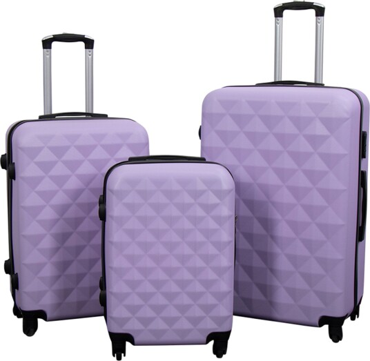 Koffert - Diamant lilla - Hardcase lettvektskoffert