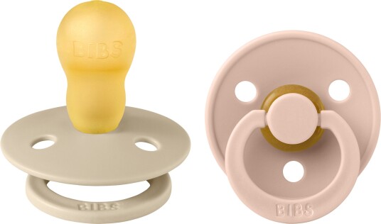 BIBS Colour Smokk 2-Pack Lateks Str 3 Rund Vanilla/Blush