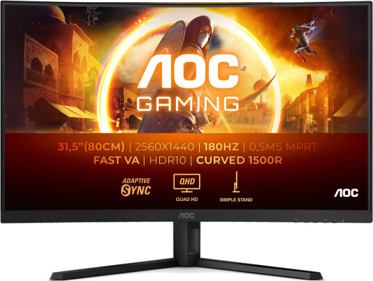 AOC CQ32G4VE Buet 32" Gaming-skjerm QHD 2560x1440 180Hz