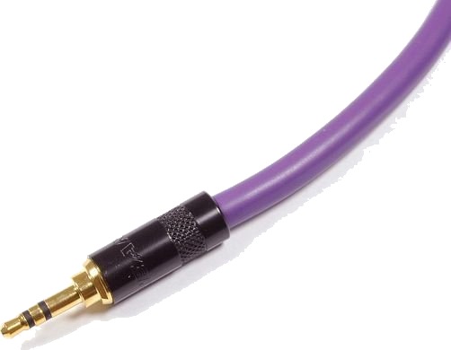 Kabel Melodika Jack 3.5Mm Jack 3.5Mm 0,2 M Lilla