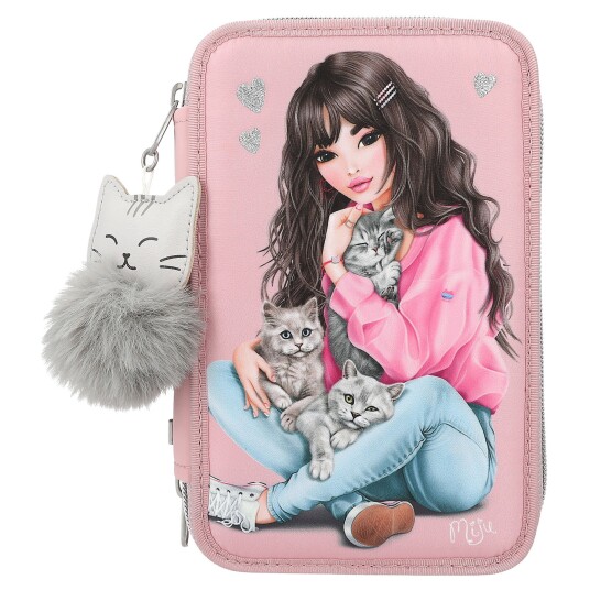 TOPModel Triple Pencil Case Kitten  0411754 