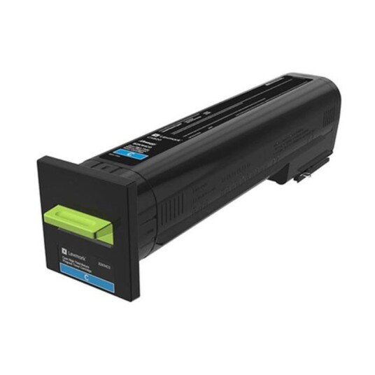 Lexmark CS 820 C return Toner - 72K2XC0 Original - Cyan 22000 sider Lexmark CS 820 C return Toner - 72K2XC0 Original - Cyan 22000 sider