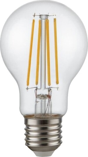 Spl E27 6,5W dimbar LED filamentpære   A60 810lm klart glass 2700K   Dimbar : Dimbar Kulør : Varm