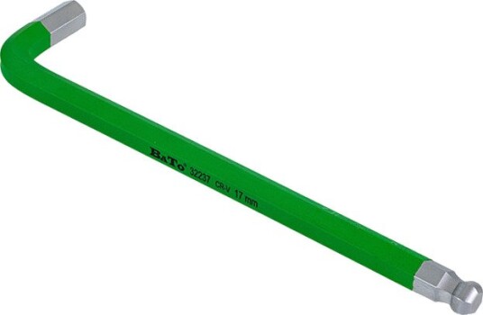 Bato Stiftnøkkel Farget Grønn Lang Med Kule 17x320mm
