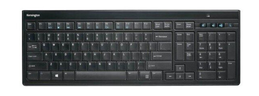 Kensington Advance Fit Slim - Tastatur - Svart