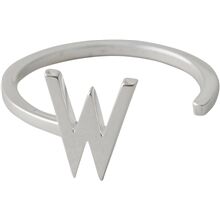 Design Letters Ring Silver A-Z W