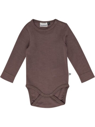Hummel Twilight Mauve Mini Ull Rib Body L/S 92 Hummel Twilight Mauve Mini Ull Rib Body L/S 92