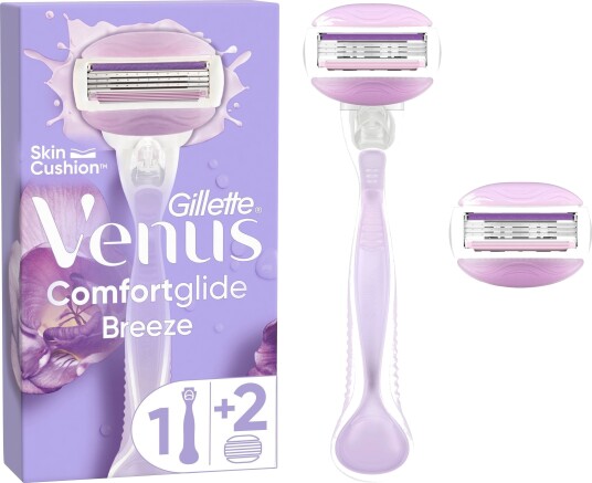 Venus Comfortglide Breeze Razor Handle + 2 blades