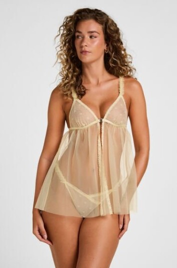 Hunkemöller Babydoll Flora Gul