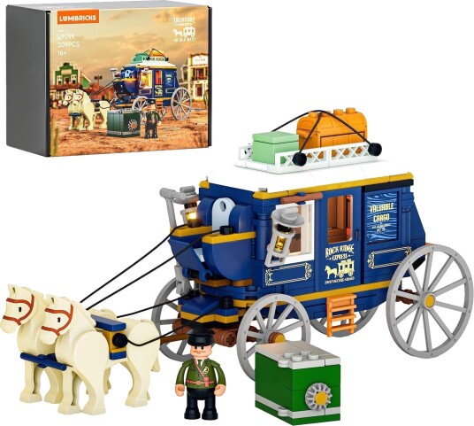 Lumibricks Skattekjerre Byggesett 307 Deler