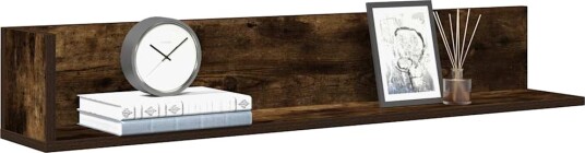  Vegghyller 2 stk røkt eik 100x16,5x16,5 cm konstruert tre 8721158650757