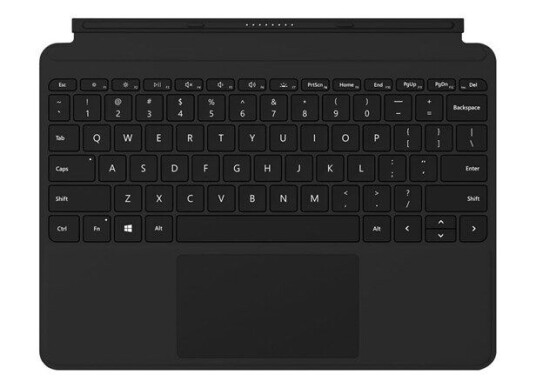 Microsoft Surface Go Type Cover - keyboard - with trackpad accelerometer - German - Tastatur - Svart