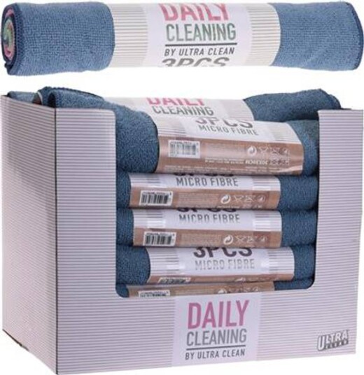 Mikrofiberklut 3 Stk I Pk Daily Cleaning By Ultra Clean Mikrofiberklut 3 Stk I Pk Daily Cleaning By Ultra Clean