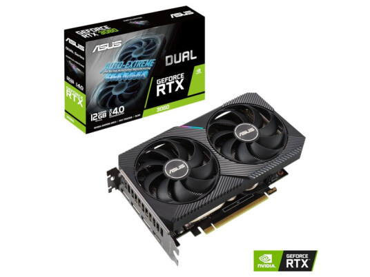 Asus GeForce RTX 3060 12GB DUAL V2 Grafikkort med GDDR6