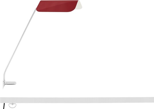 Apex Skrivebordlampe med klemme Maroon Red