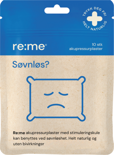 Re:me Søvnløs Akupressurplaster 10 stk. Re:me Søvnløs Akupressurplaster 10 stk.