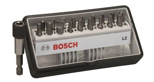 Bosch Robust Line 18+1 delers Skrutrekkerbits-sett L Ekstra Hard 25 mm