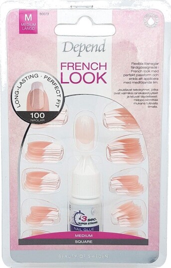 Depend French Fashion 100pack Square Løsnegler Depend French Fashion 100pack Square Løsnegler