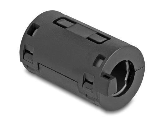Delock Ferrittkjerne / Ferrittring For Rund Kabel 11 Mm 2 Stk Sort