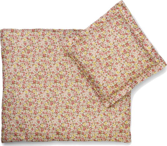 mamamemo Dukke sengesett Pastell blomst 40 cm mamamemo Dukke sengesett Pastell blomst 40 cm