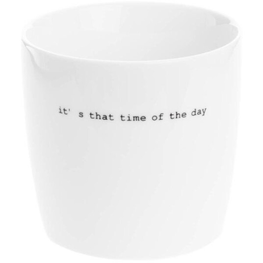 Sögne Home  Krus it`s that time 30 cl hvit
