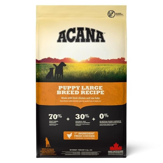 Acana Puppy Large Breed Tørrfôr uten korn 17 kg Acana Puppy Large Breed Tørrfôr uten korn 17 kg