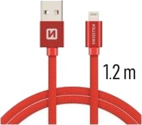 Swissten Tekstil Usb - Lyn 1,2M Rød
